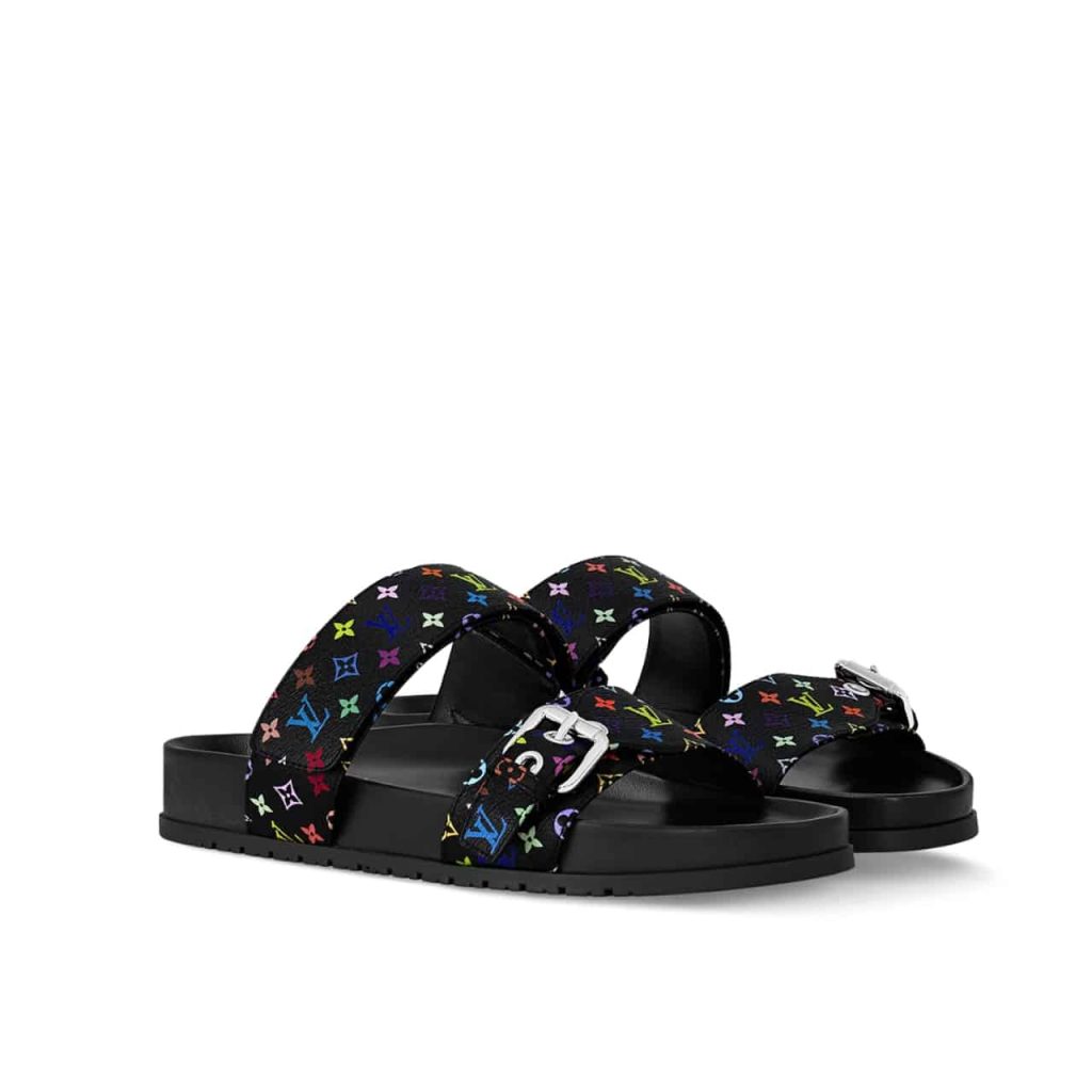 Louis Vuitton X Takashi Murakami Bom Dia Flat Comfort Mule Black 1agxub - Image 2