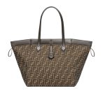 Fendi Origami Medium Ff Jacquard Fabric Bag Brown 27Cm 8Bh414Afpmf1Gl7