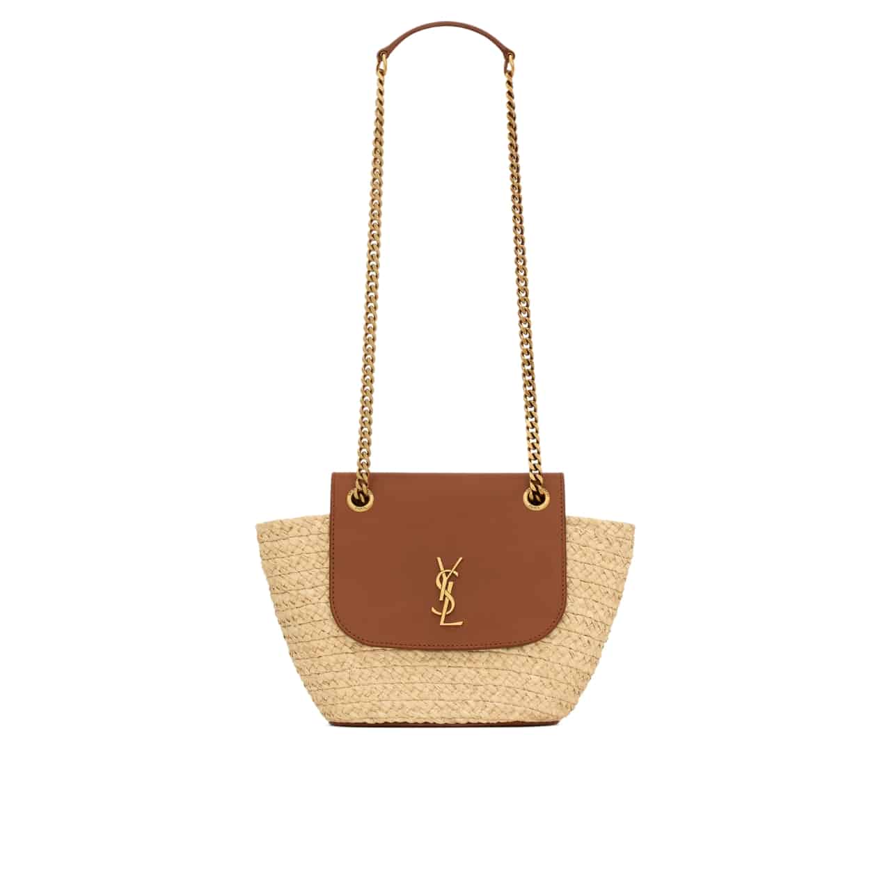 Thumbnail-44-2.jpg Saint Laurent Mini Manon In Raffia And Aged Vegetable Tanned Leather Naturel 23Cm 774269Gaaed9051 - Image 1