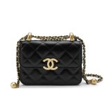 Chanel 21a Mini Flap Coin Purse With Chain Black 12cm Ap2290 B06092 94305