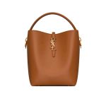 Saint Laurent Le 37 In Shiny Leather Brown 25Cm