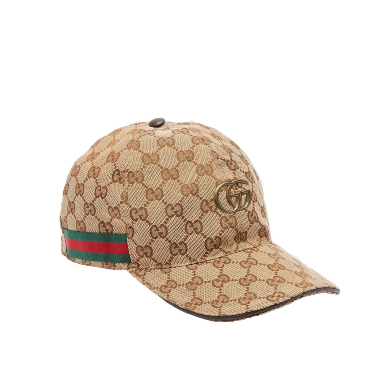 Thumbnail-5-1.jpg Gucci Gg Canvas With Web Baseball Cap Brown - Image 1