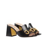 Gucci Women’s Slide Sandal With Horsebit Black 655412 BKO00 1000