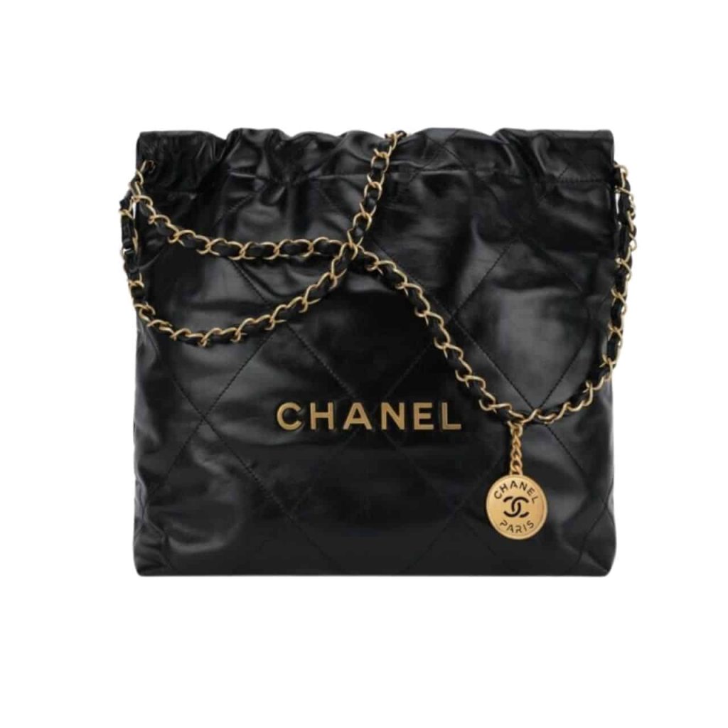 Chanel Handbag Shiny Black 41cm - Image 2