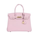 Hermes Birkin 30 Togo Leather Gold Hardware Light Pink 30Cm