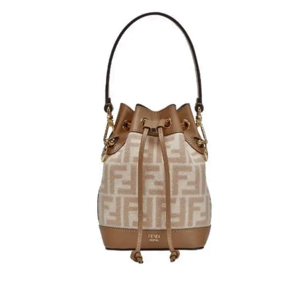 Fendi Mon Tresor Canvas Bag With Ff Embroidery 23cm - Image 2