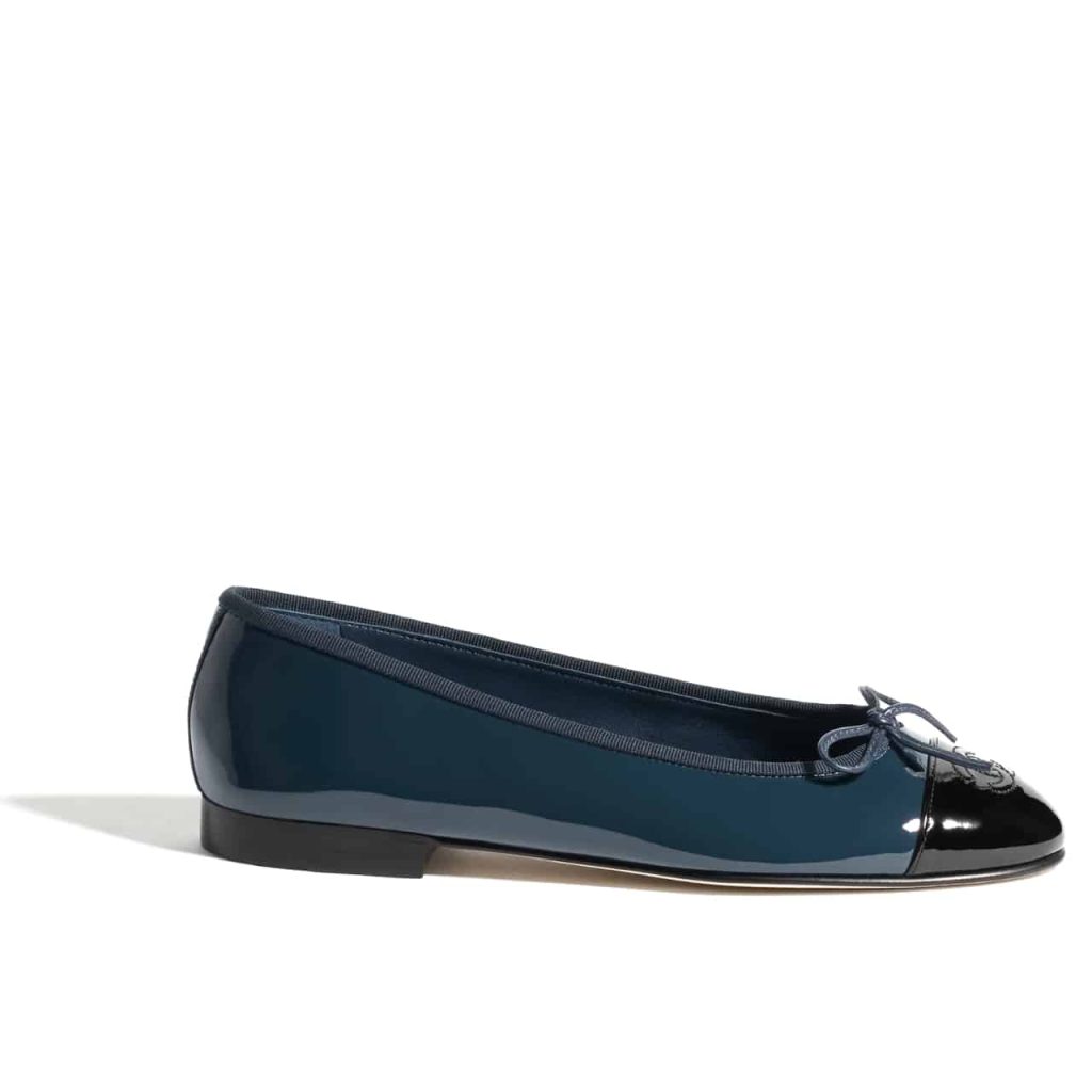 Chanel Ballet Flats Navy Blue G02819 B19028 Nacis - Image 2