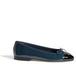 Chanel Ballet Flats Navy Blue G02819 B19028 Nacis - Image 9