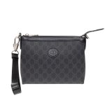 Gucci Messenger Bag With Interlocking G Black 18Cm
