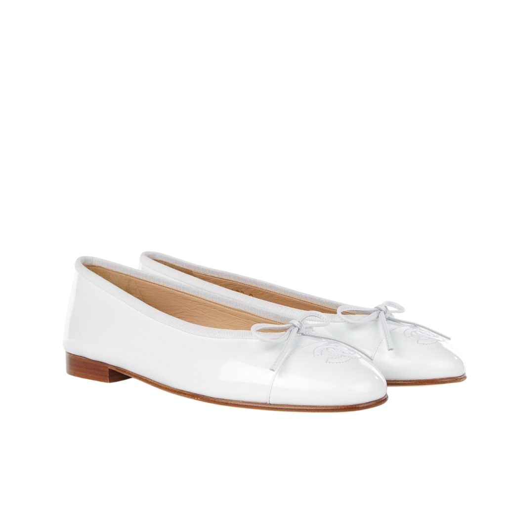 Chanel Ballet Flats White - Image 2