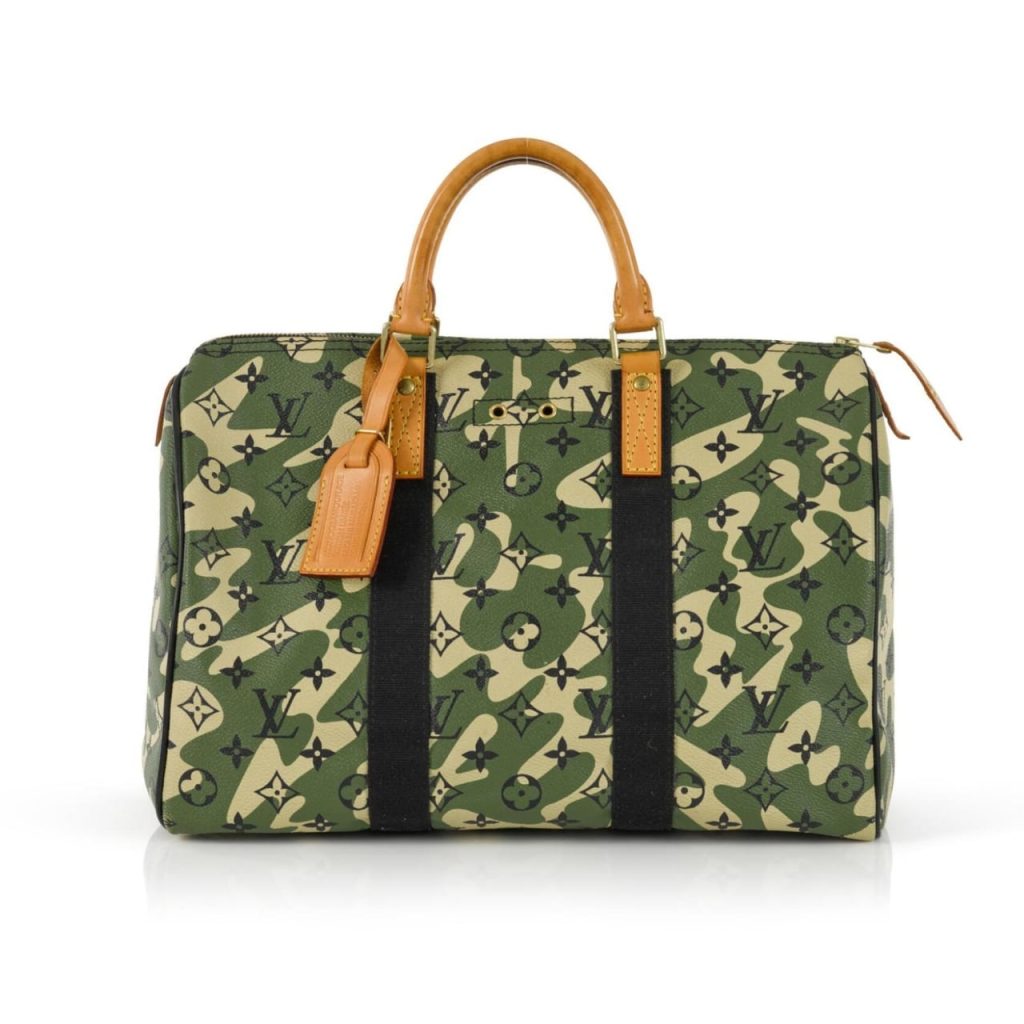Louis Vuitton X Takashi Murakami Green Monogramouflage Coated Canvas Speedy 35Cm - Image 2