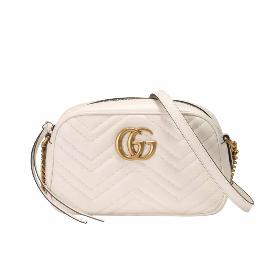 Gucci GG Marmont Small Matelassé Camera Bag White 24cm 447632 DTD1T 9022 - Image 2