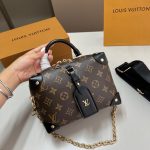 Louis Vuitton Petite Malle Souple Monogram Bag Brown 20cm M45571 - Image 3