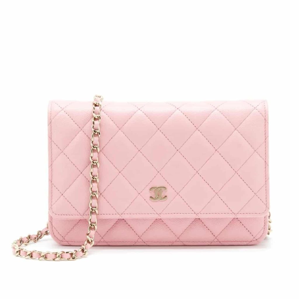 Chanel Classic Wallet On Chain Gold Light Pink 19Cm Ap0250 Y33352 Ng120 - Image 2