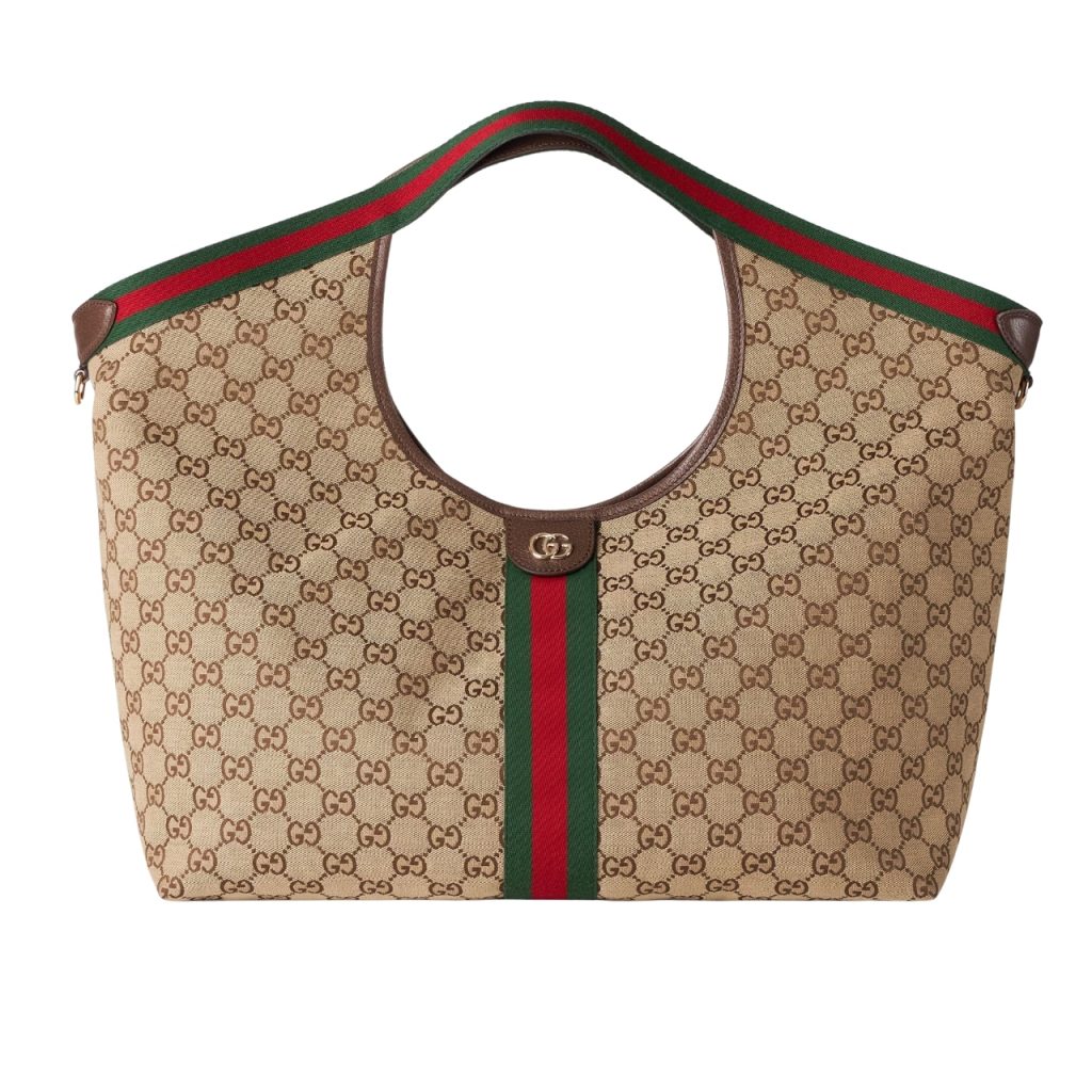 Gucci Giglio Large Tote Bag Beige And Dark Brown GG Canvas 60Cm 853971 FAFFP 2547 - Image 2