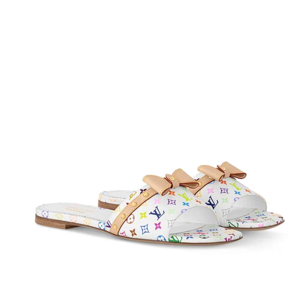 Louis Vuitton X Takashi Murakami 6am Flat Mule White 1agzuv - Image 2