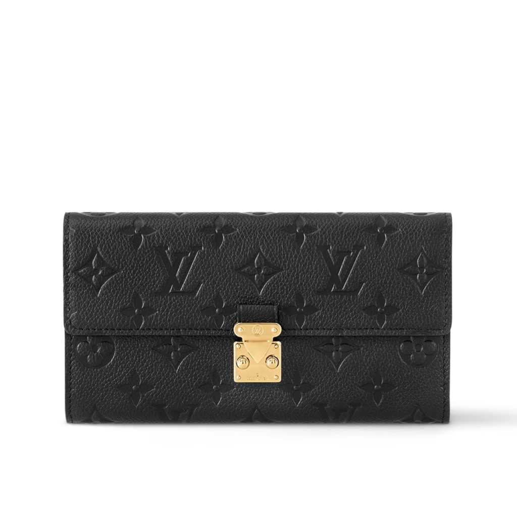 Louis Vuitton Sarah Wallet Monogram Empreinte Black 19Cm M82638 - Image 2