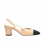 Chanel Slingbacks Grosgrain Beige & Black G31318 Y50006 C8378 - Image 11