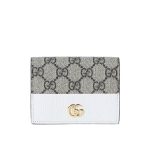 Gucci Bi Color Gg Marmont Small Wallet Beige And White 11cm 658610 17wag 9096