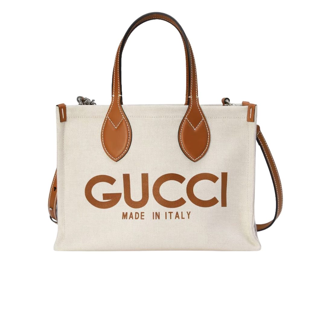 Gucci Medium Tote Bag With Gucci Print Beige 28Cm 772144 Facul 8451 - Image 2