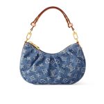 Louis Vuitton Pochette Valley Bag Denim Blue 21Cm M13571