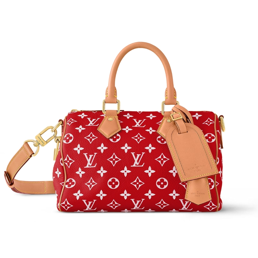 Thumbnail-9-4.jpg Louis Vuitton Speedy P9 Bandoulière 25 Autres Cuir Monogram Red 25Cm M24425 - Image 1