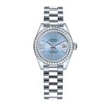 Rolex Lady Datejust 28 Ice Blue Dial Platinum Diamond 28mm 279136iblsrdp