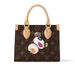 Louis Vuitton X Takashi Murakami Onthego BB Monogram Canvas Brown 18Cm M13668