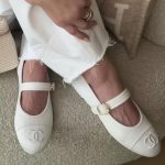 Chanel Mary Jane Ballet Flat White G45503 B16406 NX269 - Image 3