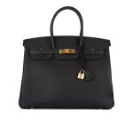 Hermes Birkin 35 Togo Leather Handbag Black 35cm