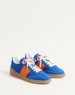VALENTINO UPVILLAGE LOW TOP SNEAKER IN CRUST LEATHER AND NYLON - Image 2