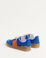 VALENTINO UPVILLAGE LOW TOP SNEAKER IN CRUST LEATHER AND NYLON - Image 4