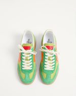 VALENTINO UPVILLAGE LOW TOP SNEAKER IN CRUST LEATHER AND NYLON - Image 3