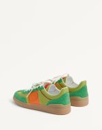 VALENTINO UPVILLAGE LOW TOP SNEAKER IN CRUST LEATHER AND NYLON - Image 4