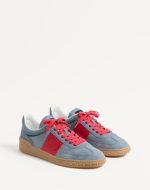 VALENTINO UPVILLAGE LOW TOP SNEAKER IN SPLIT LEATHER AND CALFSKIN NAPPA LEATHER - Image 2