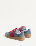 VALENTINO UPVILLAGE LOW TOP SNEAKER IN SPLIT LEATHER AND CALFSKIN NAPPA LEATHER - Image 4