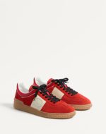VALENTINO UPVILLAGE LOW TOP SNEAKER IN SPLIT LEATHER AND CALFSKIN NAPPA LEATHER - Image 2