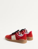 VALENTINO UPVILLAGE LOW TOP SNEAKER IN SPLIT LEATHER AND CALFSKIN NAPPA LEATHER - Image 4