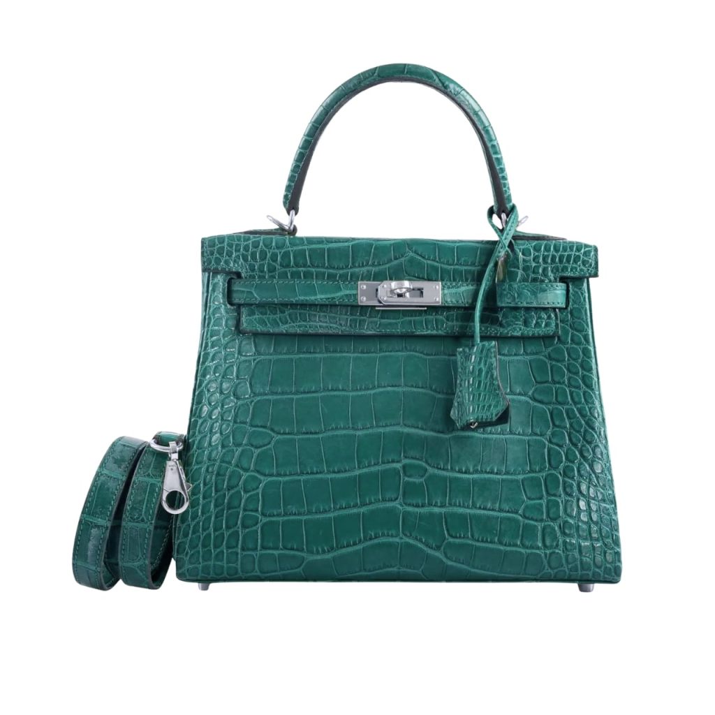 Hermès Kelly 25 Alligator Vert Emerald 25Cm - Image 2