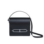 Hermès Shiny Alligator Mini Roulis Permabrass Hardware Black 18Cm