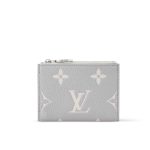 Louis Vuitton Lisa Wallet Bicolor Monogram Brume Gray 11Cm M13797