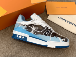 LV Louis Vuitton 2022 latest purchase-level LV Trainer sneakers are made of Monogram embossed calfskin - Image 2