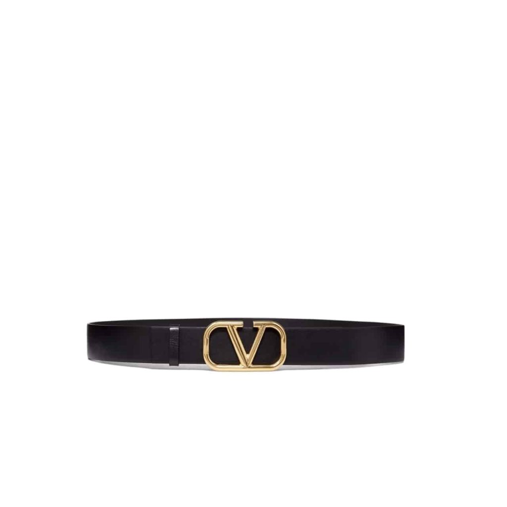 Valentino Garavani Leather Belt Vlogo Reversible Black 40mm 6Y2T0Q87ECU 0NO - Image 2