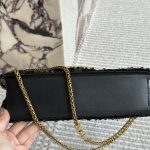 Valentino Loco Medium Vlogo Sequins Shoulder Bag Black 26Cm - Image 6