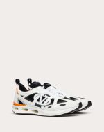 VALENTINO VLOGO EASYJOG LOW-TOP SNEAKER IN CALFSKIN AND FABRIC - Image 2