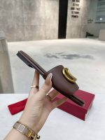 Valentino Garavani Vlogo Signature Slide Sandal Brown - Image 4