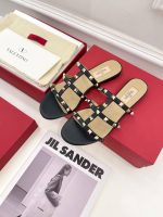 Valentino Garavani Rockstud Flat Slide Sandal Black 5W2S0C49Vod 0No - Image 6