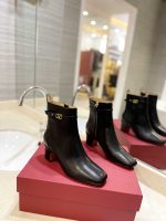 Valentino Garavani Tan Go Ankle Boot In Calfskin Leather Black 3w2s0gz2atz 0no - Image 11