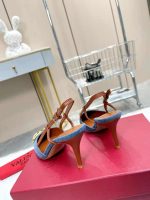 Valentino Garavani Vlogo Denim Slingback Pumps Denim - Image 4