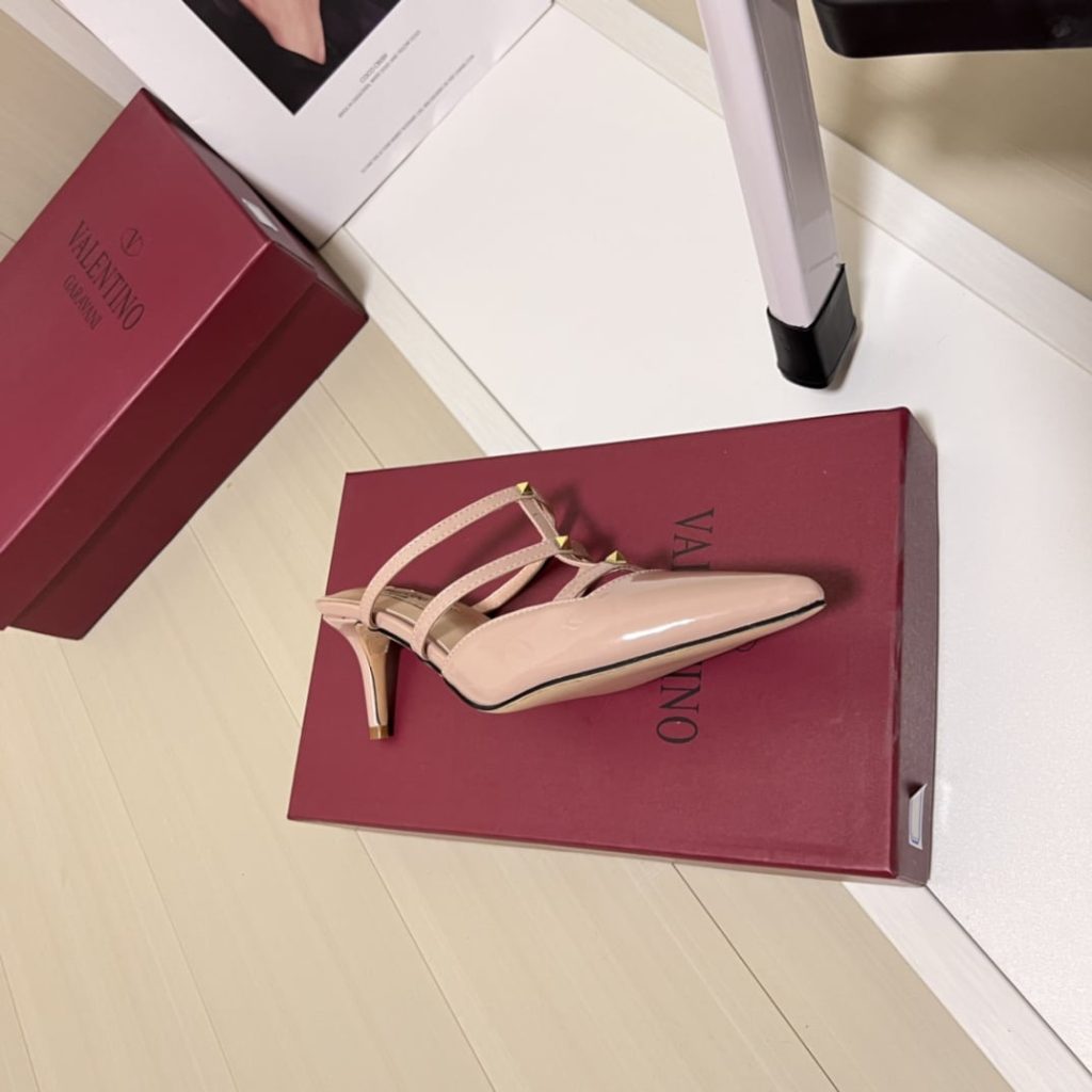 Valentino Garavani Rockstud Wispy Mule In Beige 4W0S0Jb1Act 098 - Image 8